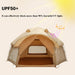 Large Space Luxury Frog Hexagonal Tent 5-8 Person Double Layer - Khaki - Outbackers