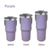 600ML Purple Stainless Steel Travel Mug with Leak-proof 2-in-1 Straw and Sip Lid, Vacuum Insulated Coffee Mug for Car, Office, Perfect Gifts, Keeps Liquids Hot or Cold - Outbackers