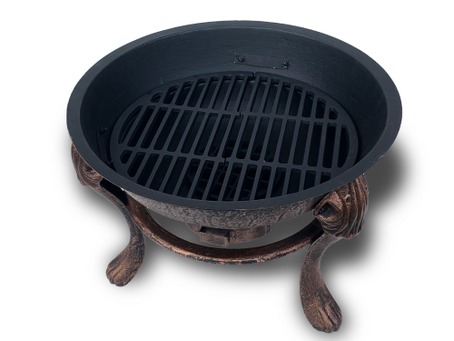 Vesuvius Firepit BBQ with Lid - Outbackers