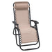 Wallaroo Zero Gravity Reclining Deck Lounge Sun Beach Chair Outdoor Folding Camping - Beige - Outbackers