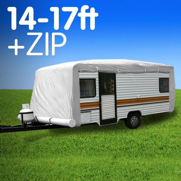 Wallaroo Caravan Cover With Side Zip Campervan 14-17 ft - Outbackers