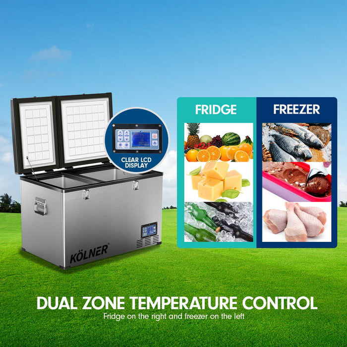 Kolner 125l Portable Fridge Cooler Freezer Camping Car Refrigerator - Outbackers