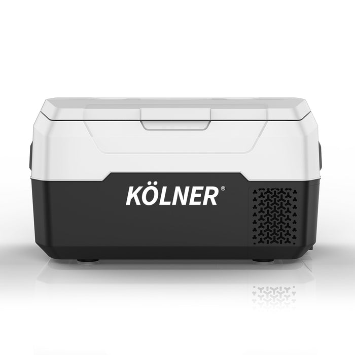 Kolner 20l Portable Fridge Freezer Cooler 12/24/240v Camping Refrigerator Black - Outbackers