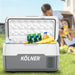 Kolner 20l Fridge Freezer Cooler 12/24/240v Camping Portable Kolner Esky Refrigerator - Grey - Outbackers