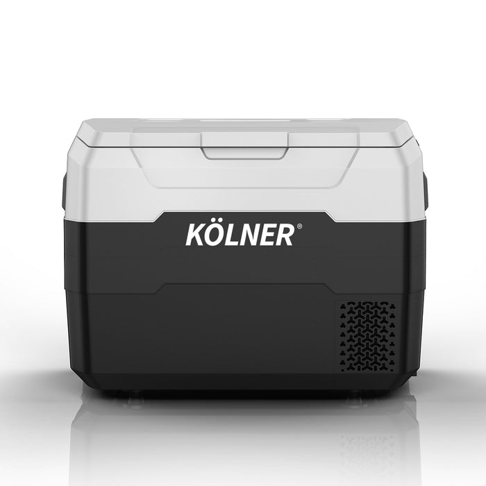 Kolner 40l Fridge Freezer Cooler 12/24/240v Camping Portable Esky Refrigerator - Black - Outbackers