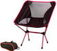 Ultralight Aluminum Alloy Folding Camping Camp Chair Outdoor Hiking Patio Backpacking Black - Outbackers