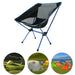 Ultralight Aluminum Alloy Folding Camping Camp Chair Outdoor Hiking Patio Backpacking Full Blue - Outbackers