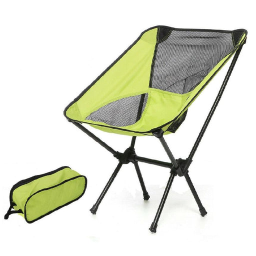 Ultralight Aluminum Alloy Folding Camping Camp Chair Outdoor Hiking Patio Backpacking Green - Outbackers