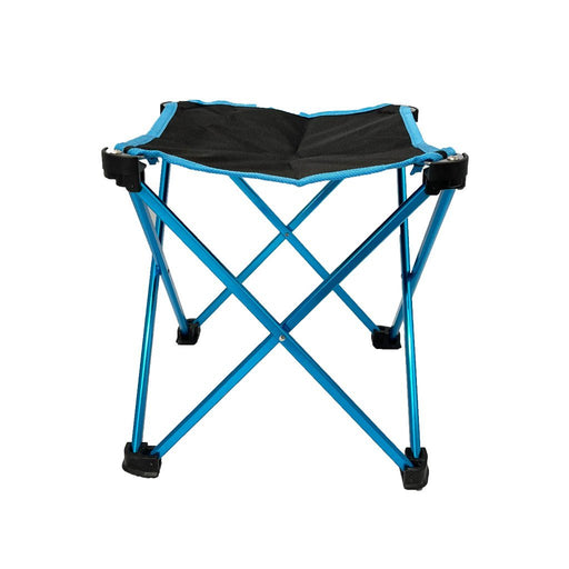 Mini Portable Outdoor Folding Stool Camping Fishing Picnic Chair Seat 80kg Blue - Outbackers