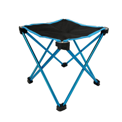 Mini Portable Outdoor Folding Stool Camping Fishing Picnic Chair Seat 80kg Blue - Outbackers