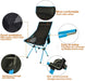 Camping Chair Folding High Back Backpacking Chair with Headrest, Lightweight Portable Compact for Outdoor Camp, Travel, Beach, Picnic, Festival - Outbackers