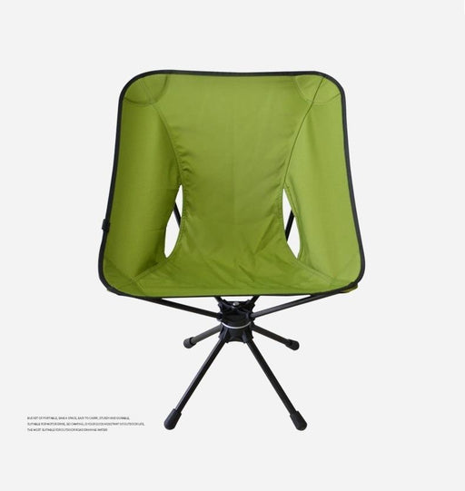 Outdoor Hiking Camping Beach Portable Folding Swivel Chair Carry Bag Green - Outbackers