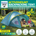 Bestway 2.4m x 2.1m Tent 3 Person UV Protected Double Layered Carry Bag Pegs - Outbackers