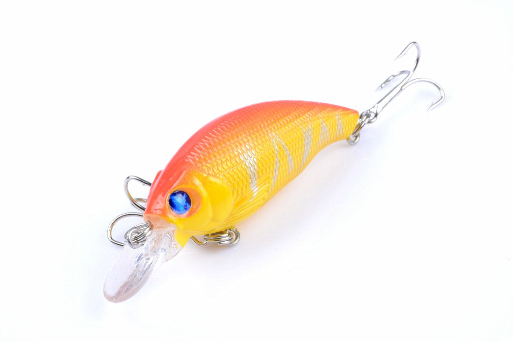 4x 7.5cm Popper Crank Bait Fishing Lure Lures Surface Tackle Saltwater - Outbackers