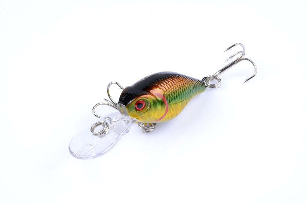 6x 6cm Popper Crank Bait Fishing Lure Lures Surface Tackle Saltwater - Outbackers