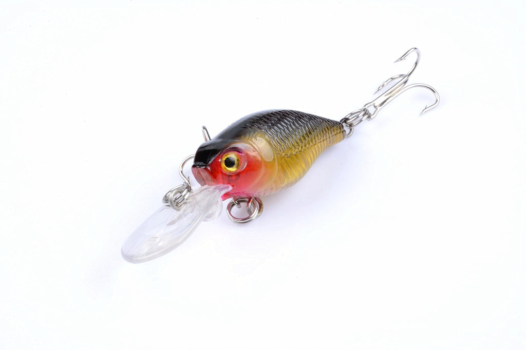 6x 6cm Popper Crank Bait Fishing Lure Lures Surface Tackle Saltwater - Outbackers