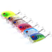 6x Popper Crank 5.1cm Fishing Lure Lures Surface Tackle Fresh Saltwater - Outbackers