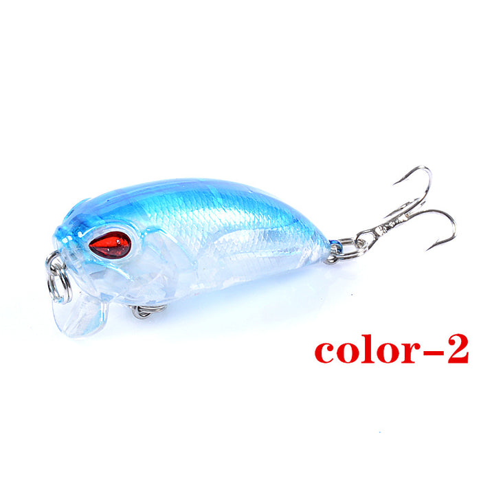 6x Popper Crank 5.1cm Fishing Lure Lures Surface Tackle Fresh Saltwater - Outbackers