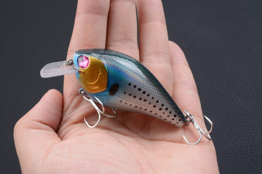 6x 8cm Popper Crank Bait Fishing Lure Lures Surface Tackle Saltwater - Outbackers