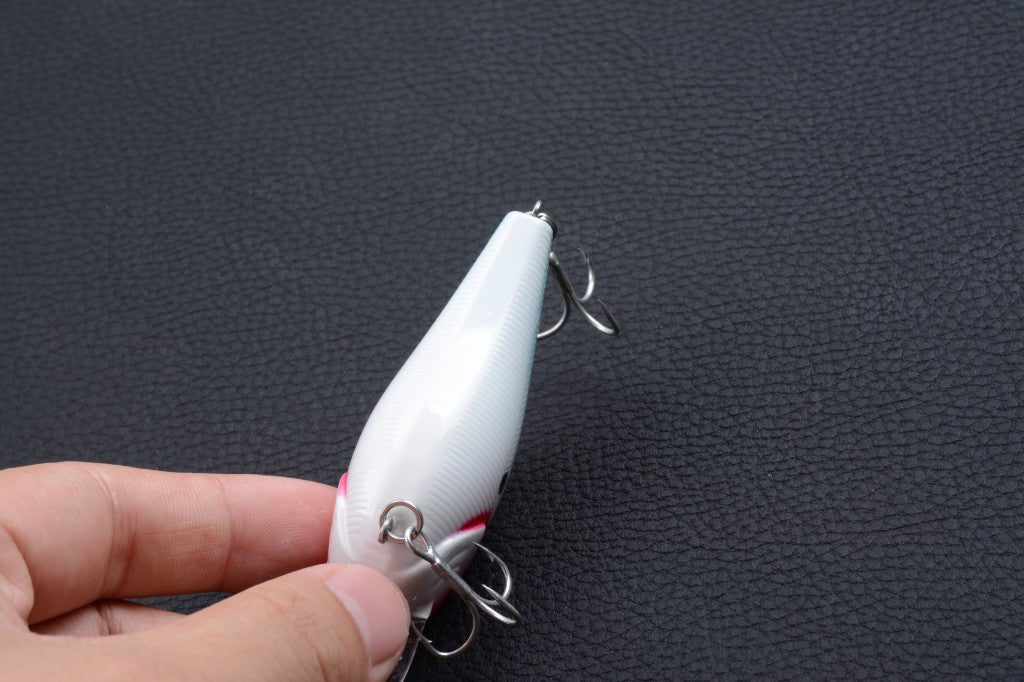 6x 8cm Popper Crank Bait Fishing Lure Lures Surface Tackle Saltwater - Outbackers