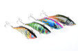 4x 8cm Vib Bait Fishing Lure Lures Hook Tackle Saltwater - Outbackers