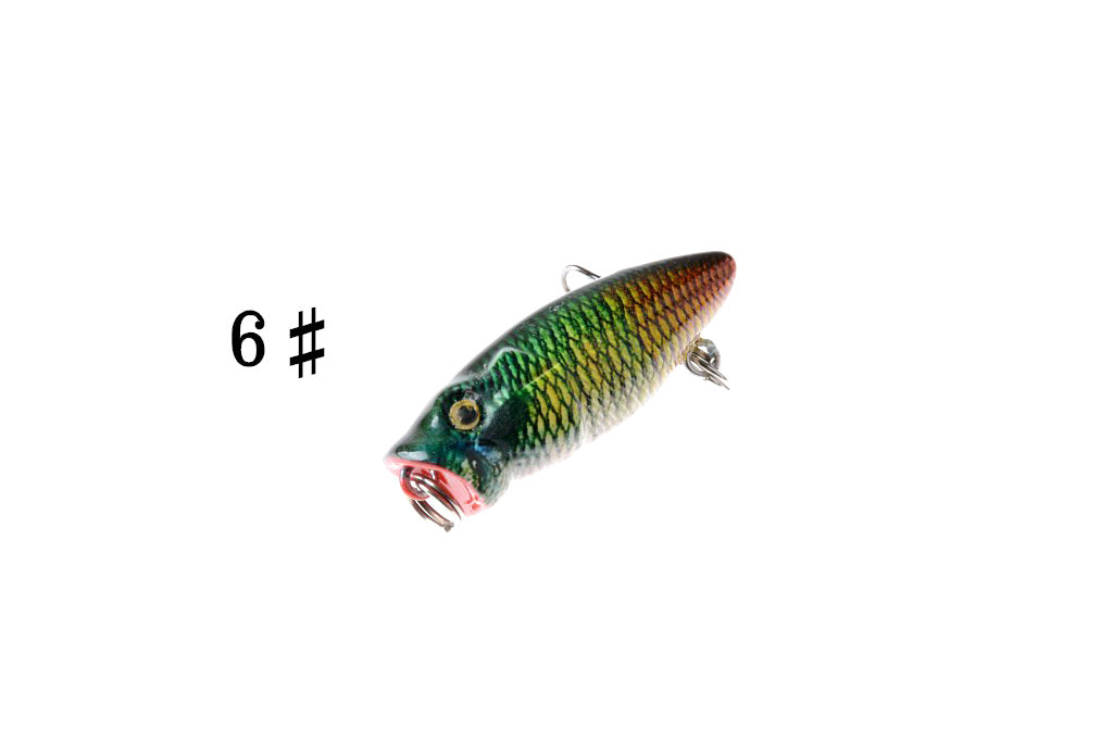 6X 3.5cm Popper Poppers Fishing Lure Lures Surface Tackle Fresh Saltwater - Outbackers