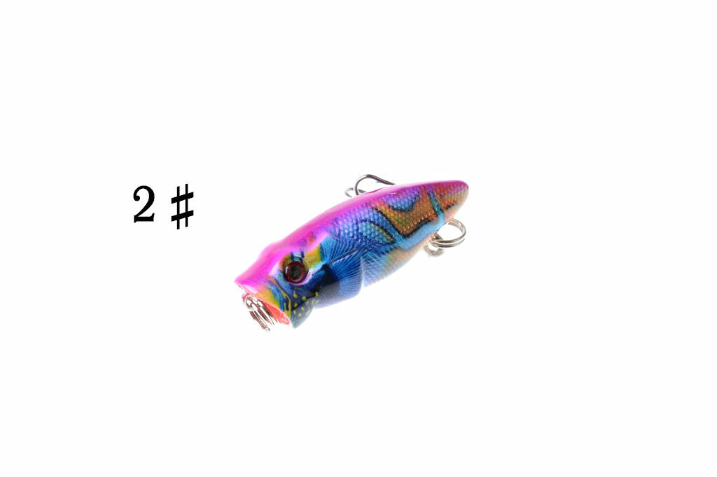 6X 3.5cm Popper Poppers Fishing Lure Lures Surface Tackle Fresh Saltwater - Outbackers