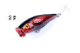 5X 7.5cm Popper Poppers Fishing Lure Lures Surface Tackle Fresh Saltwater - Outbackers