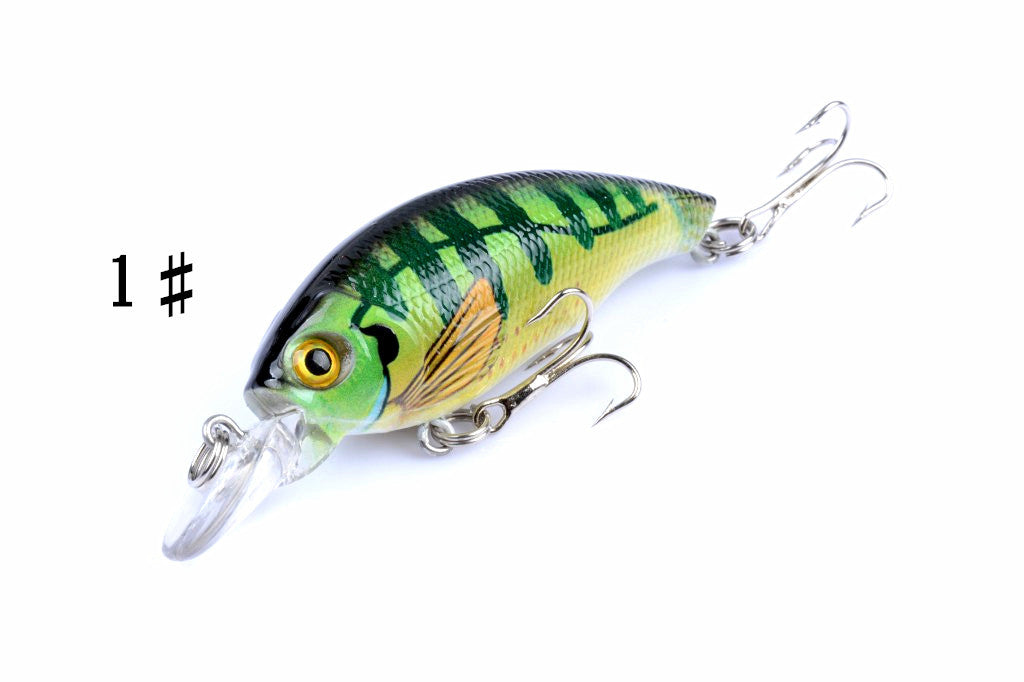 4x 7.5cm Popper Crank Bait Fishing Lure Lures Surface Tackle Saltwater - Outbackers