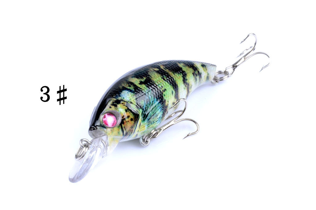 4x 7.5cm Popper Crank Bait Fishing Lure Lures Surface Tackle Saltwater - Outbackers