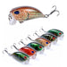 6x Popper Poppers 5.1cm Fishing Lure Lures Surface Tackle Fresh Saltwater - Outbackers