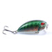 6x Popper Poppers 5.1cm Fishing Lure Lures Surface Tackle Fresh Saltwater - Outbackers