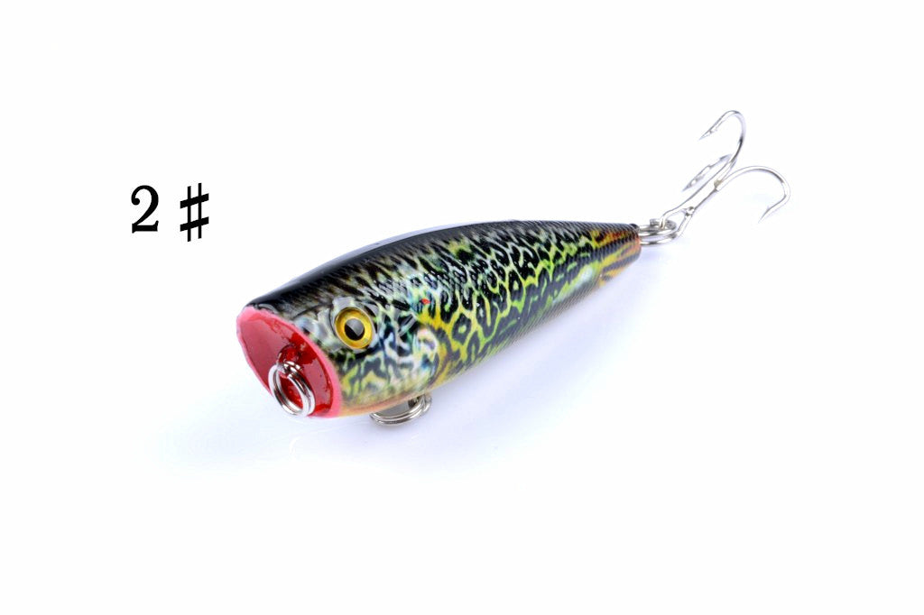 6X 6cm Popper Poppers Fishing Lure Lures Surface Tackle Fresh Saltwater - Outbackers