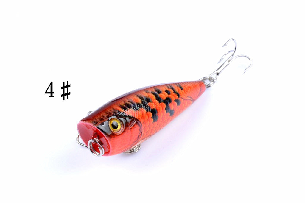 6X 6cm Popper Poppers Fishing Lure Lures Surface Tackle Fresh Saltwater - Outbackers