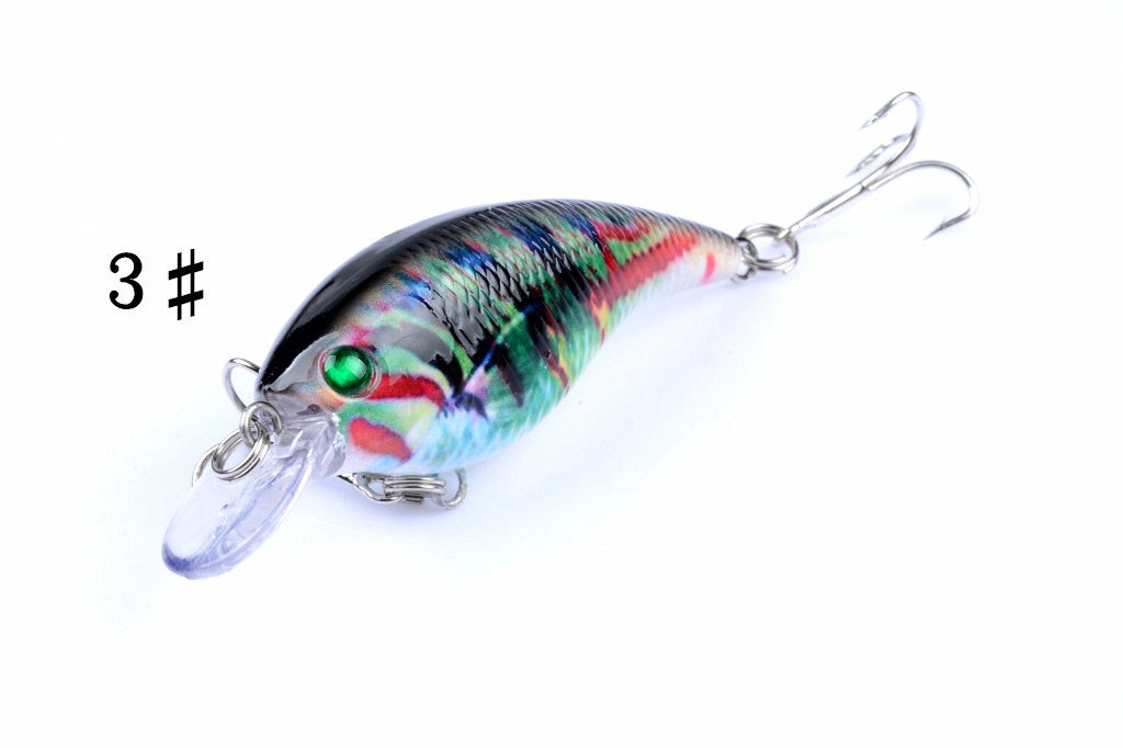 4x 7.5cm Popper Crank Bait Fishing Lure Lures Surface Tackle Saltwater - Outbackers