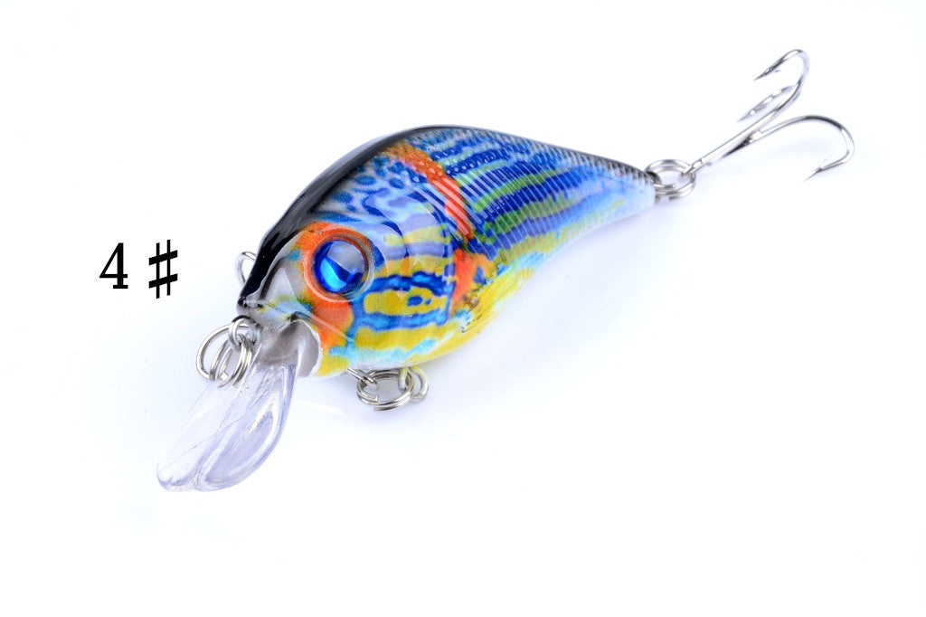 4x 7.5cm Popper Crank Bait Fishing Lure Lures Surface Tackle Saltwater - Outbackers