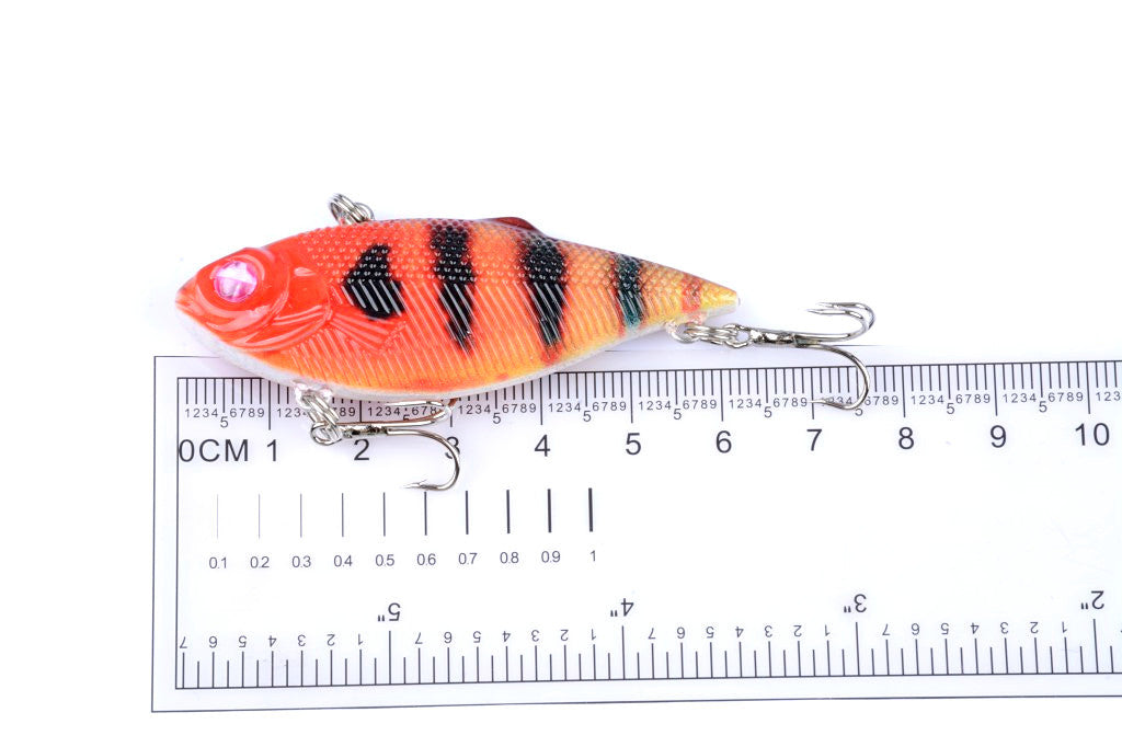 6x 6.5cm Vib Bait Fishing Lure Lures Hook Tackle Saltwater - Outbackers