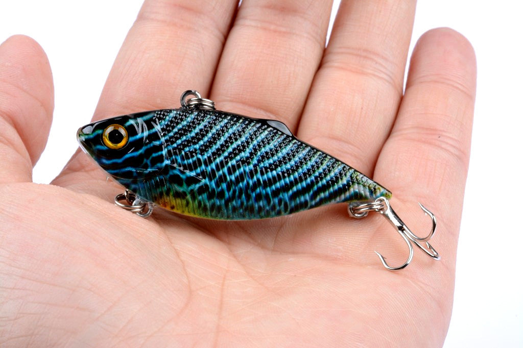 6x 6.5cm Vib Bait Fishing Lure Lures Hook Tackle Saltwater - Outbackers