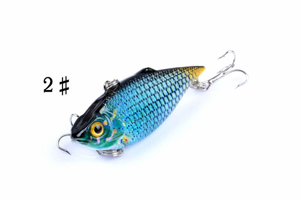 6x 6.5cm Vib Bait Fishing Lure Lures Hook Tackle Saltwater - Outbackers