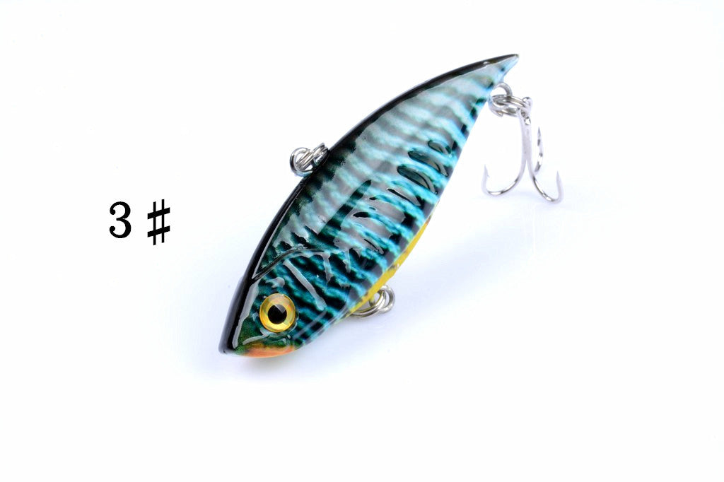 6x 6.5cm Vib Bait Fishing Lure Lures Hook Tackle Saltwater - Outbackers