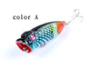 4X 6.5cm Popper Poppers Fishing Lure Lures Surface Tackle Saltwater - Outbackers