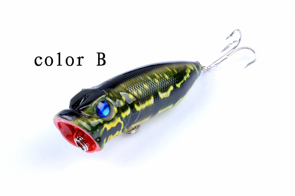 4X 6.5cm Popper Poppers Fishing Lure Lures Surface Tackle Saltwater - Outbackers