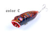 4X 6.5cm Popper Poppers Fishing Lure Lures Surface Tackle Saltwater - Outbackers