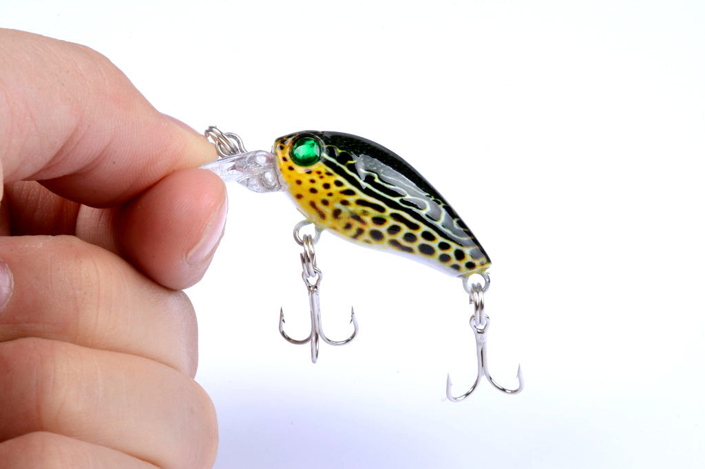 6x 4.5cm Popper Crank Bait Fishing Lure Lures Surface Tackle Saltwater - Outbackers