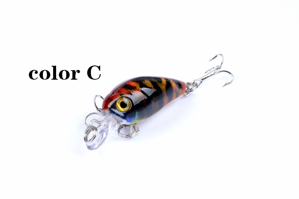 6x 4.5cm Popper Crank Bait Fishing Lure Lures Surface Tackle Saltwater - Outbackers