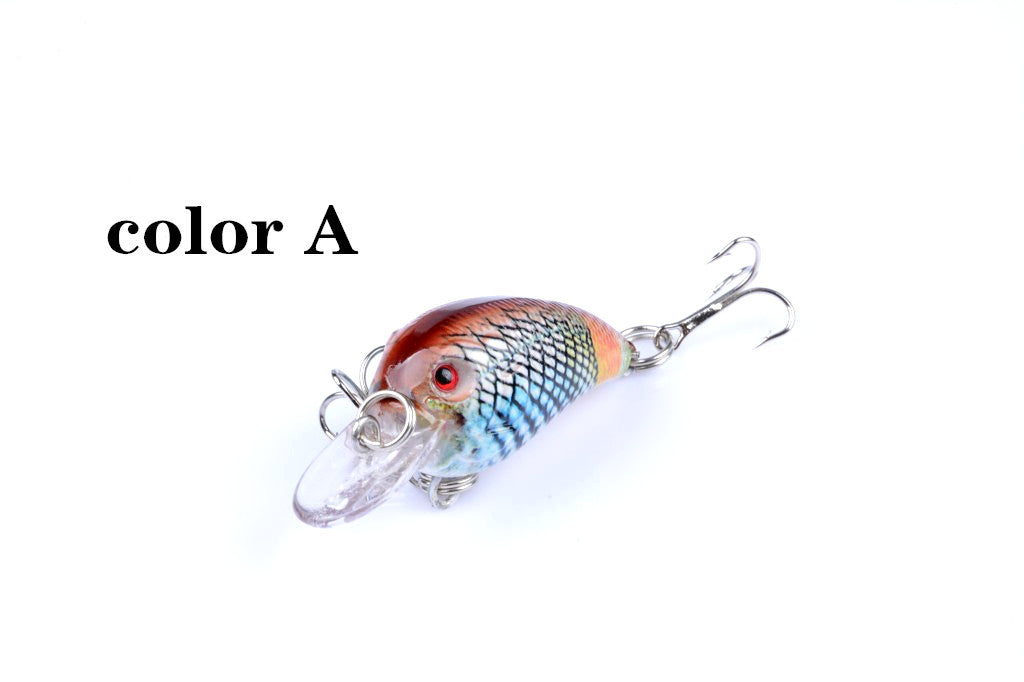 5x 4.5cm Popper Crank Bait Fishing Lure Lures Surface Tackle Saltwater - Outbackers