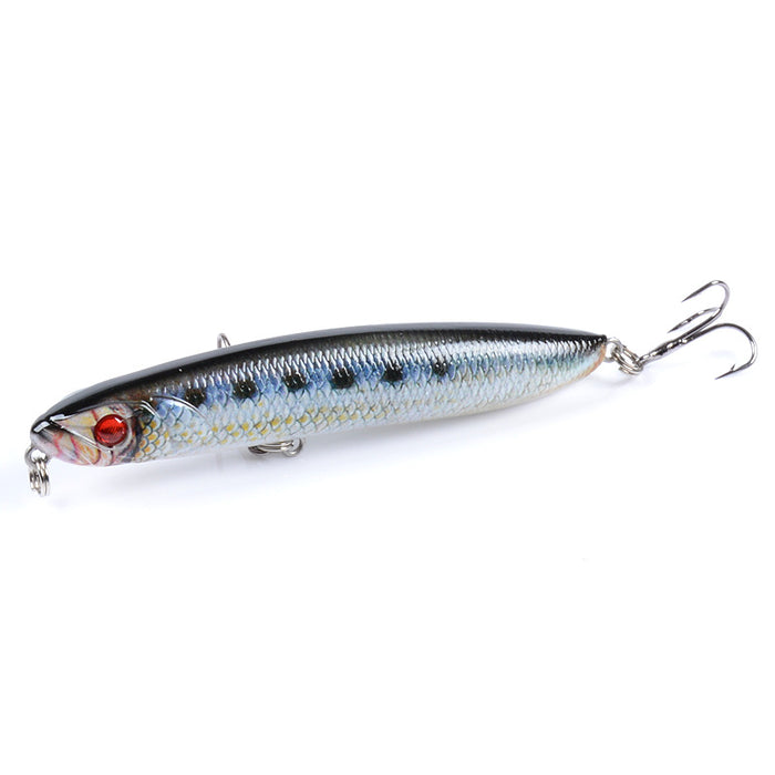 8x Popper Poppers 9.6cm Fishing Lure Lures Surface Tackle Fresh Saltwater - Outbackers