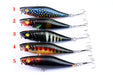 5X 7.5cm Popper Poppers Fishing Lure Lures Surface Tackle Fresh Saltwater - Outbackers