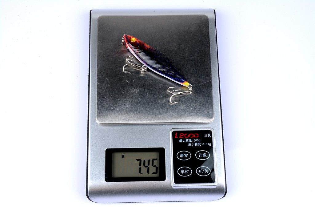 5X 7.5cm Popper Poppers Fishing Lure Lures Surface Tackle Fresh Saltwater - Outbackers