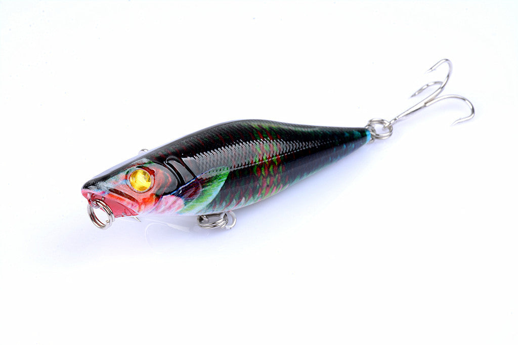 5X 7.5cm Popper Poppers Fishing Lure Lures Surface Tackle Fresh Saltwater - Outbackers